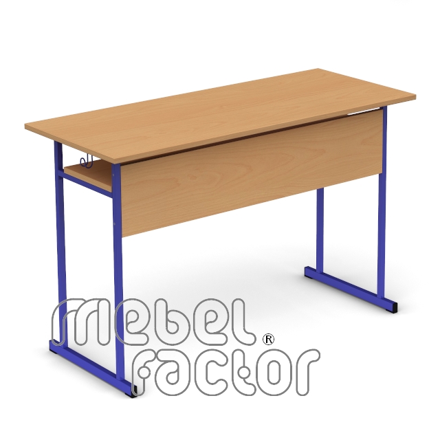 Double table UNIVERSAL H76cm with front and shelf