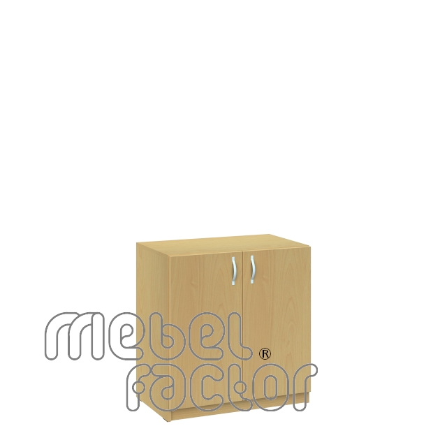 Double office cupboard with two levels and doors 2H