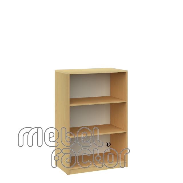 Double office shelf with three levels