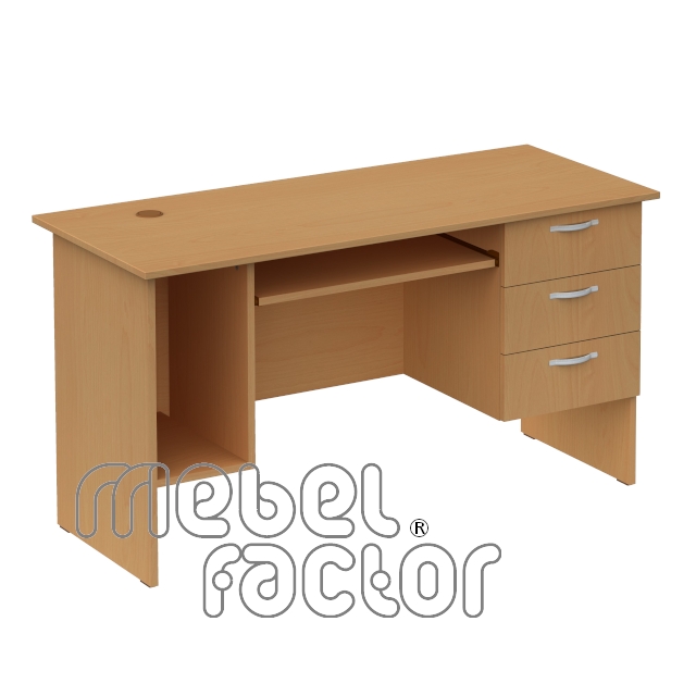Computer desk COMPACT with three drawers