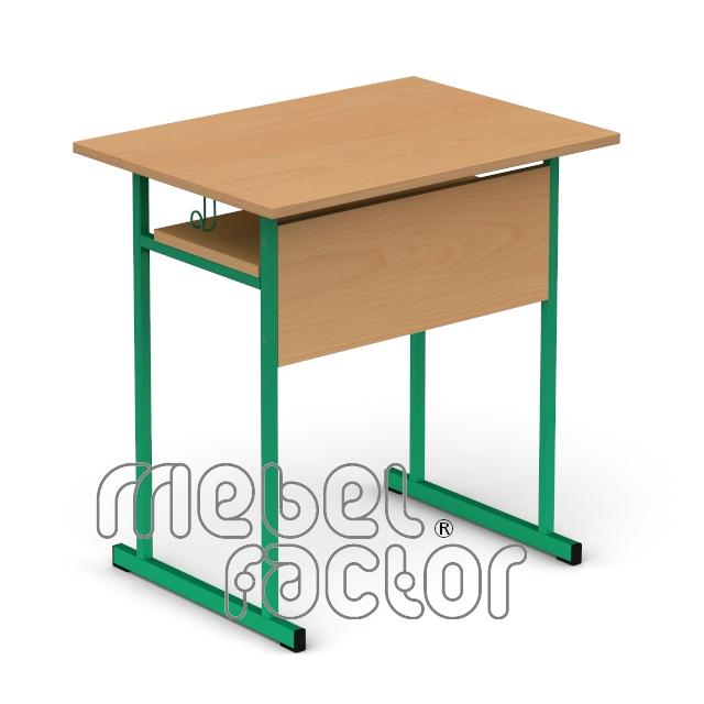 Single table UNIVERSAL H71cm with front and shelf