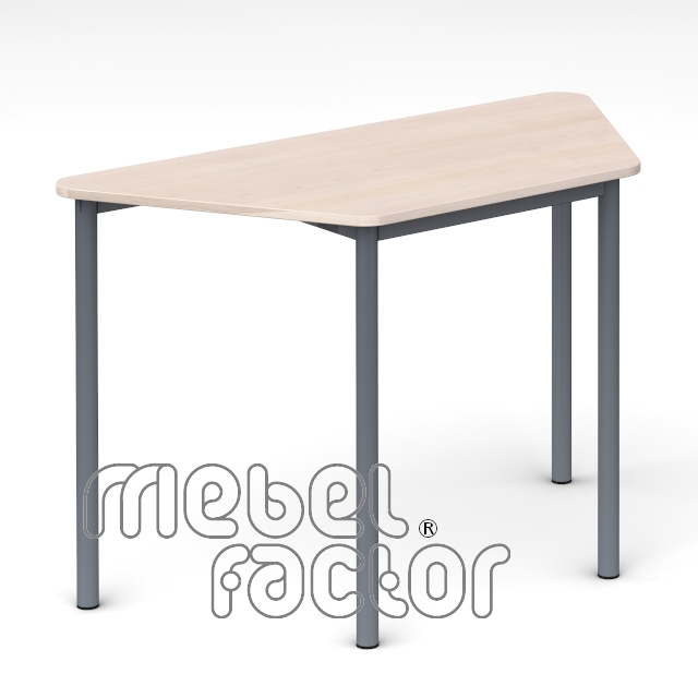 School table RONDO trapezoid 120x58cm, H76cm