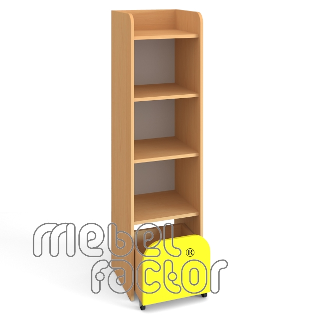 Single cupboard with four levels with drawer