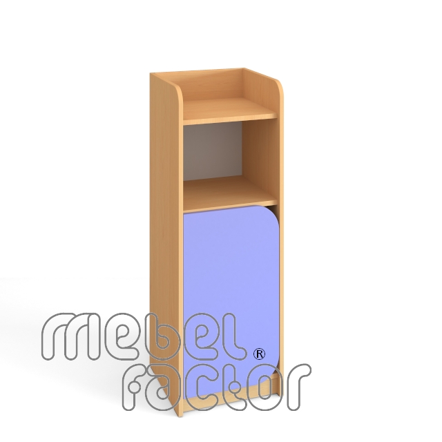 Single cupboard with three levels and door