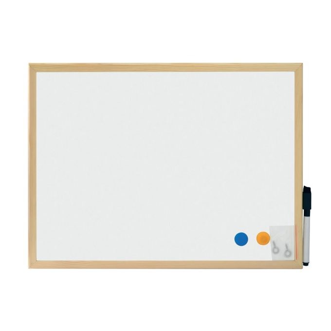 Magnetic Whiteboard 30x40cm with a wooden frame