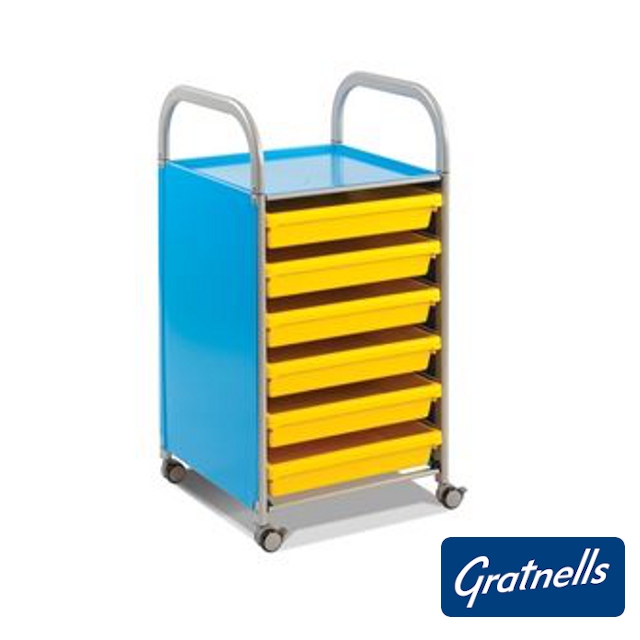 Callero Plus trolley, 6 A3 paper trays