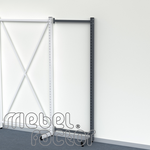 L-shaped rack extension, 60x27xH180cm