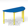 Children table RONDO semicircle 120x60cm, H59cm