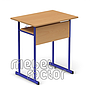 Single table UNIVERSAL H76cm with front and shelf