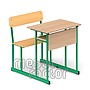 Single combo desk UNIVERSAL H71cm. Plywood seat and backrest.