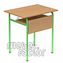 Single table SAVULEN H71cm with front and shelf
