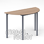 School table RONDO semicircle 120x60cm, H76cm