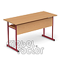 Double table UNIVERSAL H65cm with front and shelf