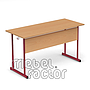 Double table UNIVERSAL H65cm with front