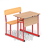 Single combo desk UNIVERSAL H65cm. Plywood seat and backrest.