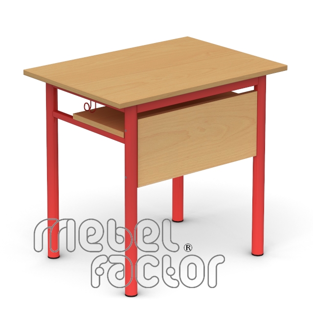 Single table RONDO H65cm with front and shelf