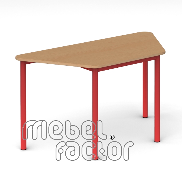 School table RONDO trapezoid 120x58cm, H65cm.