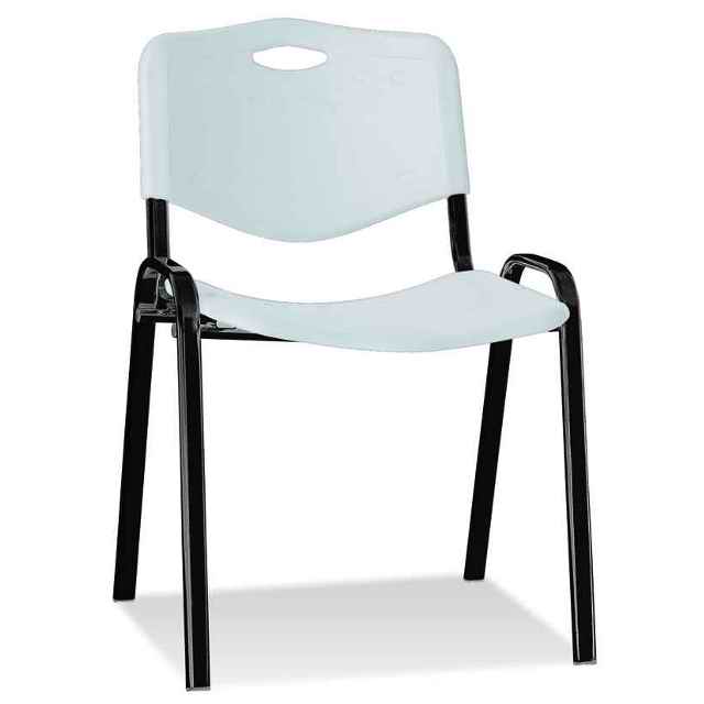 Visitor chair ISO PLASTIC BLACK