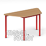 School table RONDO trapezoid 120x58cm, H65cm.