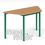 School table RONDO trapezoid 120x58cm, H71cm