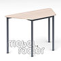 School table RONDO trapezoid 120x58cm, H76cm