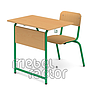 Single school combo desks RONDO H71cm with front, leftward