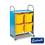 Callero double column trolley, 4 jumbo trays