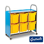 Callero treble column trolley, 6 jumbo trays